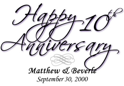 10 Years of Wedded Bliss