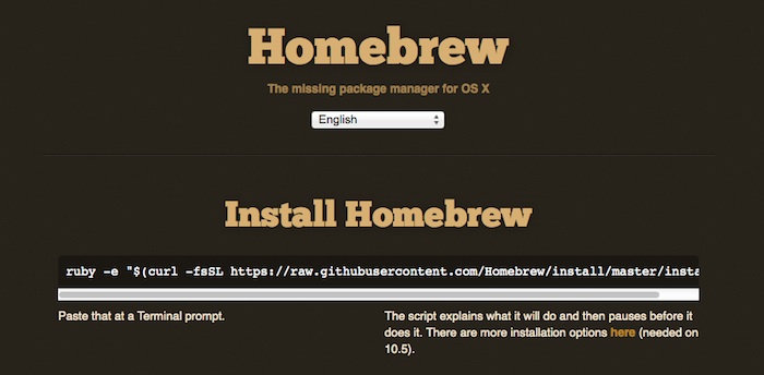 homebrew for mac